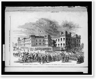 The government arsenal in Charleston, S.C., guarded by detachments of the Washington Light Infantry.from a sketch by our special artist, Vintage Print