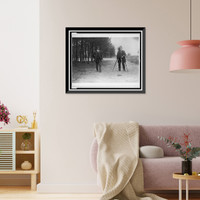 Historic Framed Print, Wilbur Wright, Pau, France, 1909,  17-7/8" x 21-7/8"