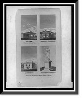 Odeon, Tremont Theatre, Athen&aelig;um, Washington Statue, Antique Wall Art