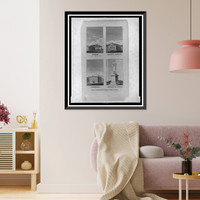 Odeon, Tremont Theatre, Athen&aelig;um, Washington Statue, Antique Wall Art