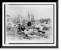 Un vieux port de la Normandie (Mar&eacute;e basse).Lalanne, Antique Print