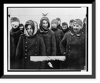 Historic Framed Print, [German prisoners of war after battle of Stalingrad],  17-7/8" x 21-7/8"