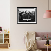 Historic Framed Print, [German prisoners of war after battle of Stalingrad],  17-7/8" x 21-7/8"
