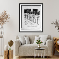 Historic Framed Print, The face on the barroom floor,  17-7/8" x 21-7/8"