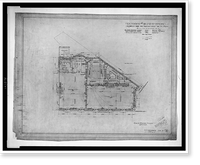 Historic Framed Print, [House (residence") for the Honorable and Mrs. A.B. Butler,  1744 R Street,  N.W.,  Washington,  D.C. First floor]",  17-7/8" x 21-7/8"