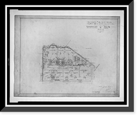 Historic Framed Print, [House (residence") for the Honorable and Mrs. A.B. Butler,  1744 R Street,  N.W.,  Washington,  D.C. Third floor]",  17-7/8" x 21-7/8"