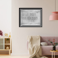 Historic Framed Print, [House (residence") for the Honorable and Mrs. A.B. Butler,  1744 R Street,  N.W.,  Washington,  D.C. Interior details]",  17-7/8" x 21-7/8"