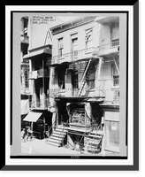 Historic Framed Print, Mission where Elsie Sigel met her slayer, [Chinatown, New York City, New York],  17-7/8" x 21-7/8"