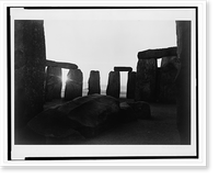 Historic Framed Print, Stonehenge.Paul Caponigro. - 4,  17-7/8" x 21-7/8"