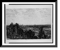 Historic Framed Print, Bordeaux, vue de C&eacute;non.Lalanne.,  17-7/8" x 21-7/8"