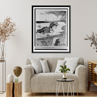 Historic Framed Print, Out of the slimy depths,  17-7/8" x 21-7/8"
