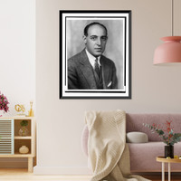 Historic Framed Print, [Laurence Steinhardt, head-and-shoulders portrait, facing slightly right],  17-7/8" x 21-7/8"