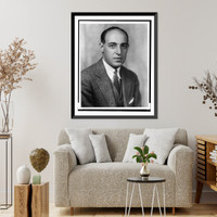 Historic Framed Print, [Laurence Steinhardt, head-and-shoulders portrait, facing slightly right],  17-7/8" x 21-7/8"