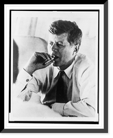 Historic Framed Print, And what brand do you smoke, Mr. President?,  17-7/8" x 21-7/8"