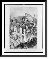 Historic Framed Print, Street in Rome.Albert Smith.,  17-7/8" x 21-7/8"