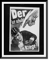 Historic Framed Print, Der ist Schuld am Kriege!.Mj&ouml;lnir. - 2,  17-7/8" x 21-7/8"
