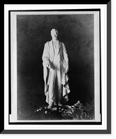 Historic Framed Print, [Photographic prints showing a maquette for a statue of Abraham Lincoln. Maquette, statue of Abraham Lincoln],  17-7/8" x 21-7/8"