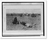 Historic Framed Print, The prisoner" - from the water-color painting by H.F. Farny",  17-7/8" x 21-7/8"