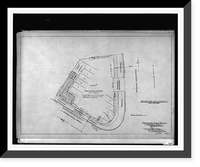 Historic Framed Print, [Fast food restaurant (Little Tavern"),  11143 Viers Mill Road and Grandview Avenue (lot 11,  section G),  Wheaton Triangle,  Triangle Park,  Wheaton,  Maryland. Plat of lot 11 in G section]",  17-7/8" x 21-7/8"