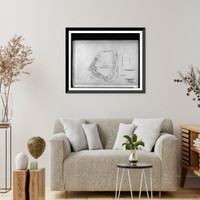 Historic Framed Print, [Fast food restaurant (Little Tavern"),  11143 Viers Mill Road and Grandview Avenue (lot 11,  section G),  Wheaton Triangle,  Triangle Park,  Wheaton,  Maryland. Plat of lot 11 in G section]",  17-7/8" x 21-7/8"