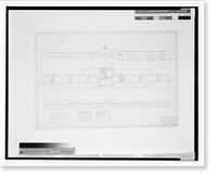 Historic Framed Print, Architectural drawing for a motel for L.S. Hutchison and C.W. Sydnor, Route 15, near Leesburg, Virginia - 2,  17-7/8" x 21-7/8"