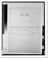 Historic Framed Print, [United States Capitol, Washington, D.C. Dome, elevation] - 2,  17-7/8" x 21-7/8"