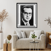 Historic Framed Print, [Murray Gell-Mann, bust portrait, facing front],  17-7/8" x 21-7/8"