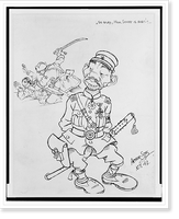 Historic Framed Print, So glad,  hon. Soviet is busy!".Arthur Szyk,  N.Y. '43.",  17-7/8" x 21-7/8"