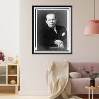 Historic Framed Print, [George E. Allen, half-length studio portrait, seated, facing front].Brown Bros. New York.,  17-7/8" x 21-7/8"