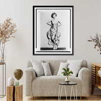 Historic Framed Print, [Joan Crawford, full-length portrait, standing, facing front].MGMP.,  17-7/8" x 21-7/8"