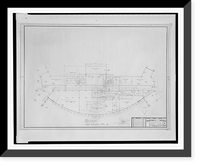 Historic Framed Print, [Apartment house (The Promenade") for Landow & Company,  4710 Bethesda Avenue,  Bethesda,  Maryland. Arcade floor plan]",  17-7/8" x 21-7/8"