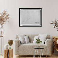 Historic Framed Print, [Apartment house (The Promenade") for Landow & Company,  4710 Bethesda Avenue,  Bethesda,  Maryland. Site and sewer plan]",  17-7/8" x 21-7/8"