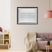 Historic Framed Print, [Apartment house (The Promenade") for Landow & Company,  4710 Bethesda Avenue,  Bethesda,  Maryland. Promenade,  north and south elevations]",  17-7/8" x 21-7/8"