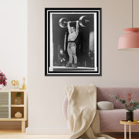 Historic Framed Print, USSR weight lifting championship, Leningrad,  17-7/8" x 21-7/8"