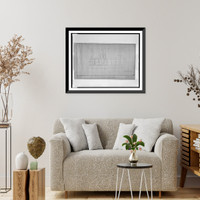 Historic Framed Print, [Apartment houses (The Ellen Wilson Memorial Homes"),  Washington,  D.C. Preliminary study of types A and B]",  17-7/8" x 21-7/8"
