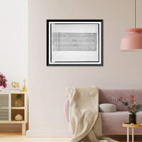 Historic Framed Print, [Apartment houses (The Ellen Wilson Memorial Homes"),  Washington,  D.C. Preliminary study of elevations]",  17-7/8" x 21-7/8"