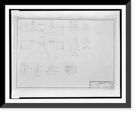 Historic Framed Print, [Apartment house (The Promenade") for Landow & Company,  4710 Bethesda Avenue,  Bethesda,  Maryland. Entrance details]",  17-7/8" x 21-7/8"
