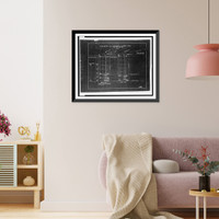 Historic Framed Print, Lock gates for the Delaware and Hudson Canal type used 1827-1850.E.D. LeRoy.,  17-7/8" x 21-7/8"