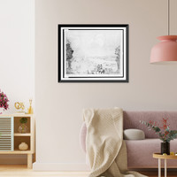 Historic Framed Print, Battle of fallen timbers - 1794.Paul T. Cahill '34.,  17-7/8" x 21-7/8"