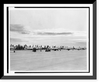 Historic Framed Print, Goose Bay, Labrador, prior to take off,  17-7/8" x 21-7/8"