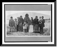 Historic Framed Print, Indian families,  17-7/8" x 21-7/8"