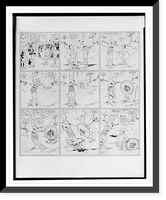 Historic Framed Print, Spareribs and Gravy. Me big king Woof-Nuff - me like um brave men - you go catchum lion,  17-7/8" x 21-7/8"
