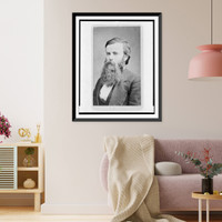 Historic Framed Print, [U.T. Curran, Ohio educator, head-and-shoulders portrait, facing left],  17-7/8" x 21-7/8"