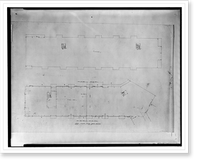 Historic Framed Print, [Apartment house (The Promenade") for Landow & Company,  4710 Bethesda Avenue,  Bethesda,  Maryland. Lobby floor plan,  north building]",  17-7/8" x 21-7/8"