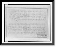 Historic Framed Print, [Apartment house (The Promenade") for Landow & Company,  4710 Bethesda Avenue,  Bethesda,  Maryland. Typical floor plan,  north building]",  17-7/8" x 21-7/8"
