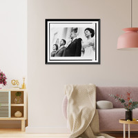 Historic Framed Print, [President and Mrs. Lyndon Johnson and President and Mrs. Ferdinand Marcos at the White House],  17-7/8" x 21-7/8"