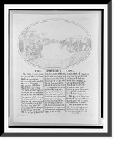 Historic Framed Print, The parson's cow,  17-7/8" x 21-7/8"