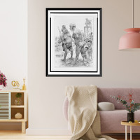 Historic Framed Print, Dark laughter. Dammit Bootsie,  aint your natural ugliness upsettin' the children enough without all that",  17-7/8" x 21-7/8"