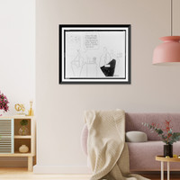 Historic Framed Print, Would you like to supersize your chances of heart disease & breast cancer ma'am?.Ann Telnaes.,  17-7/8" x 21-7/8"