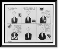 Historic Framed Print, He is a brutal dictator.Ann Telnaes.,  17-7/8" x 21-7/8"